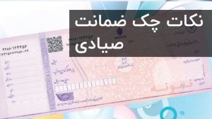 چک ضمانت صیادی